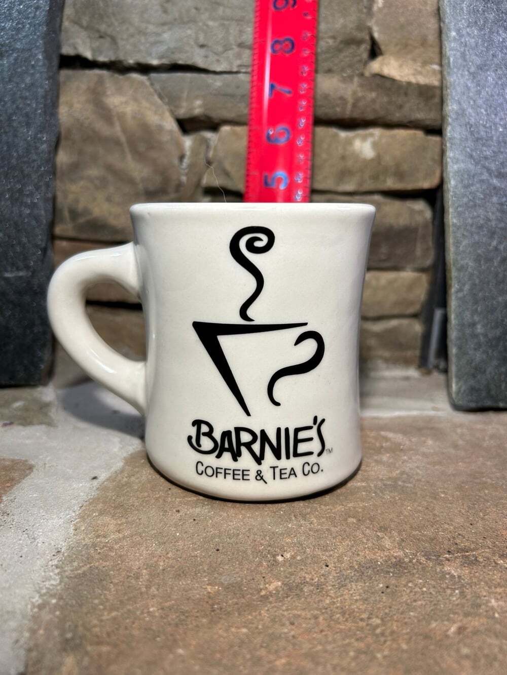 Vintage Barnie's Coffee & Tea Co. Diner Style Ceramic Mug